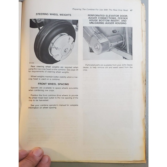 John Deere 50 Series Row-Crop Heads Operator's Manual 6620 Combine - Picture 5 of 6
